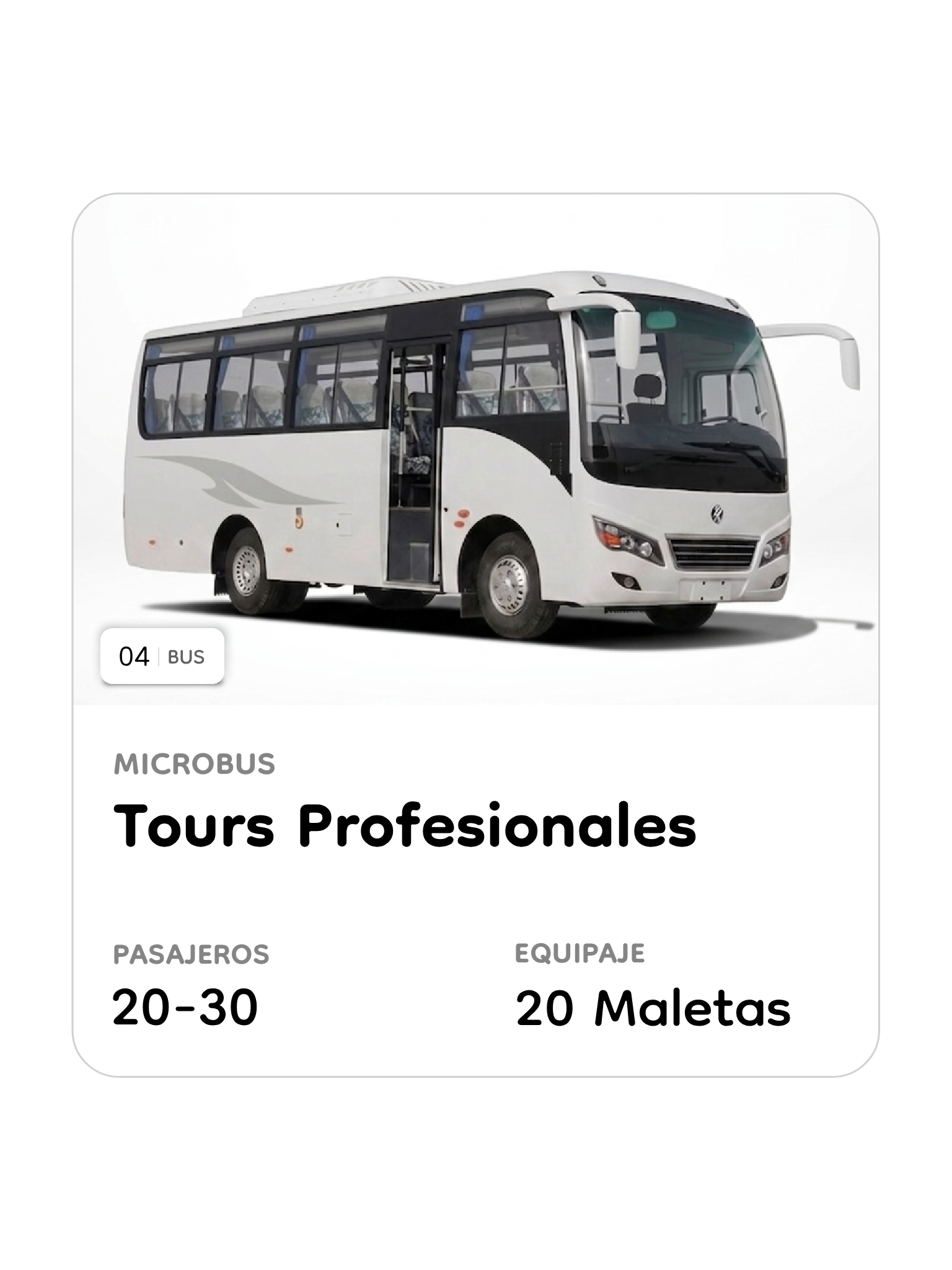 tours profesionales bus
